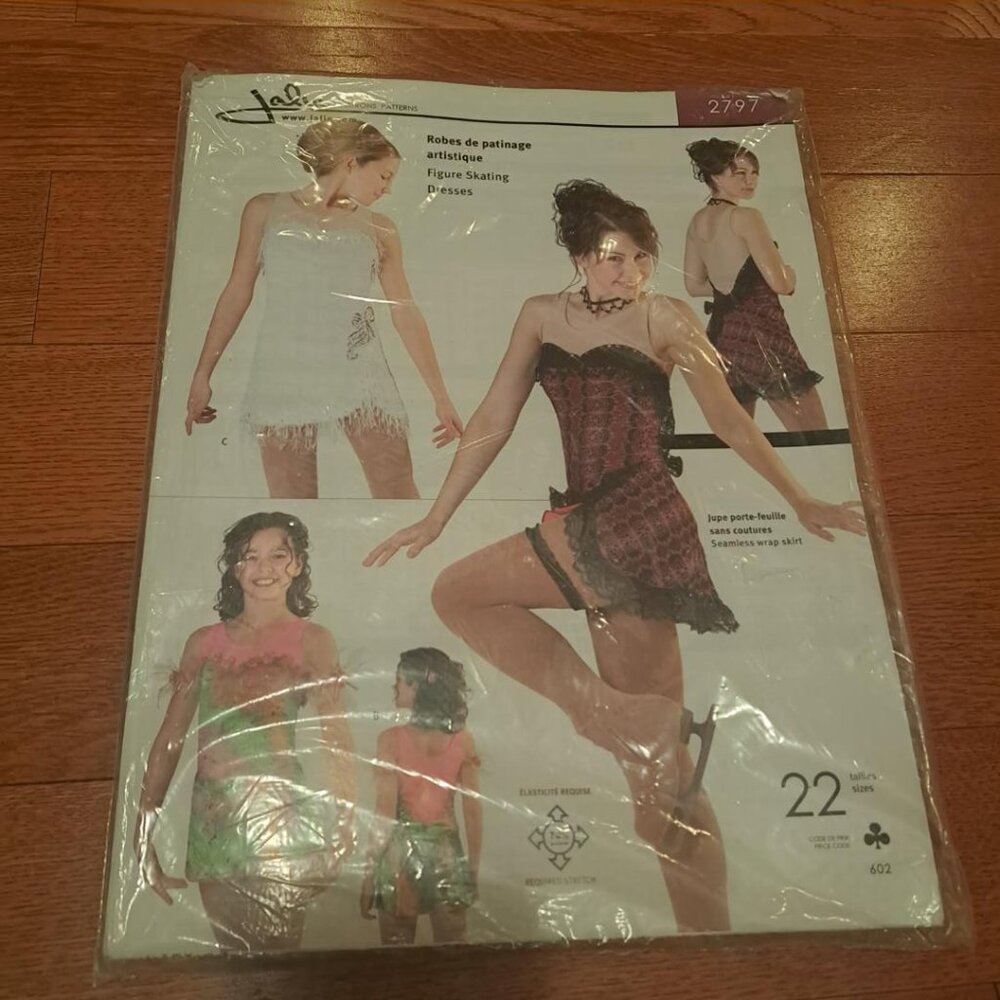Jalie 2797 figure skating skate dress sewing couture pattern NEW sealed